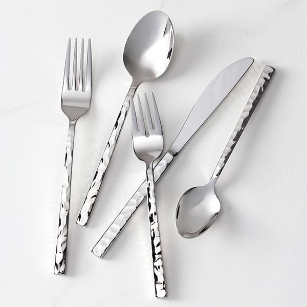 Arezzo Hammered 5pc Place Setting